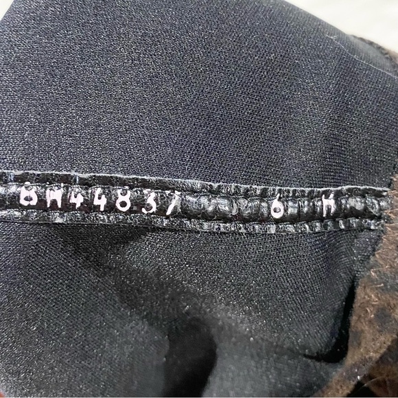 Stuart Weitzman Leopard Suede Knee High Heeled Sock Boots 6 - Picture 6 of 6